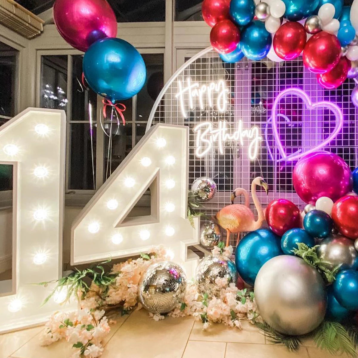 91.5cm Giant LED Light Birthday Number - 1st Birthday, Anniversary, Wedding Decor