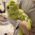 Dinosaur Pet Jumpsuit 4-Leg Winter Clothes Plush Lining Puppy Kitten Outfit