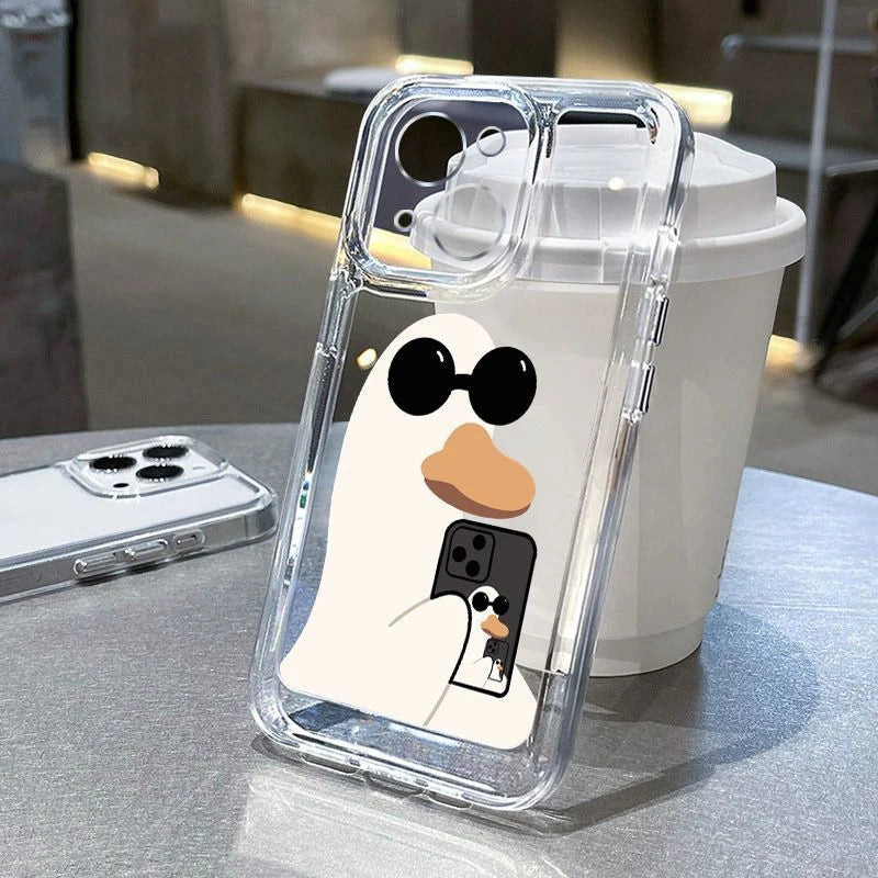 Cute Duck Case for Samsung Galaxy A15 A35 A55 A52 S24 S23 Ultra S22 S21 FE
