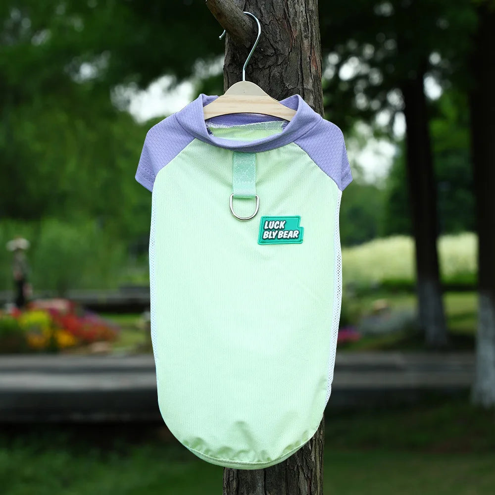 UV Protection Cooling Vest Dogs Cats Ice Silk Breathable Mesh Summer Wear