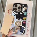 Travel Collage Lychee Case for iPhone 17 16 15 14 13 12 Pro Max