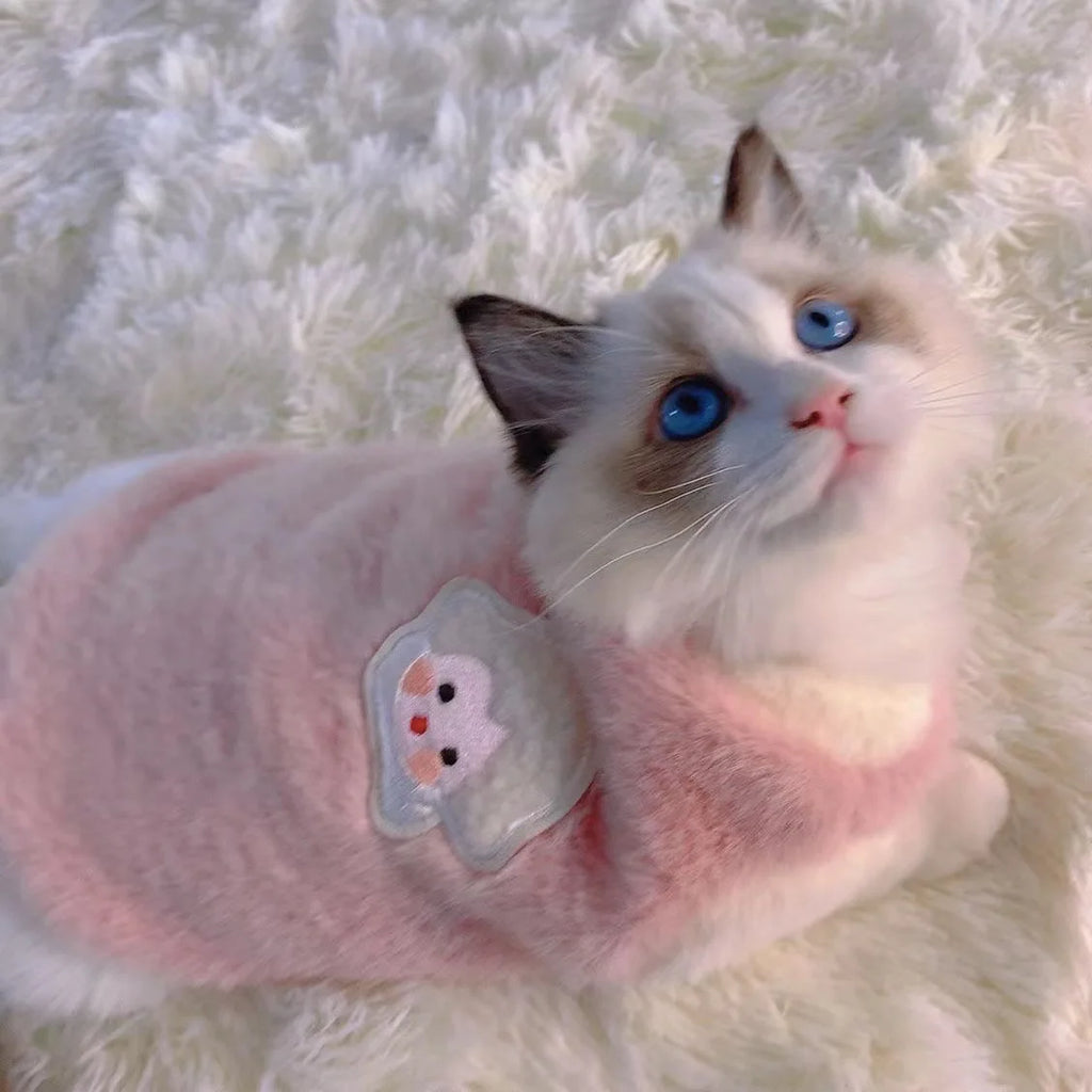 Stylish Dog Cat Winter Vest Warm Fleece Sleeveless Jacket Outdoor Pet Clothes