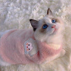 Stylish Dog Cat Winter Vest Warm Fleece Sleeveless Jacket Outdoor Pet Clothes
