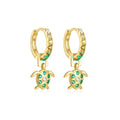 Cubic Zirconia Water Drop Hoop Earring Stainless Steel Geometry