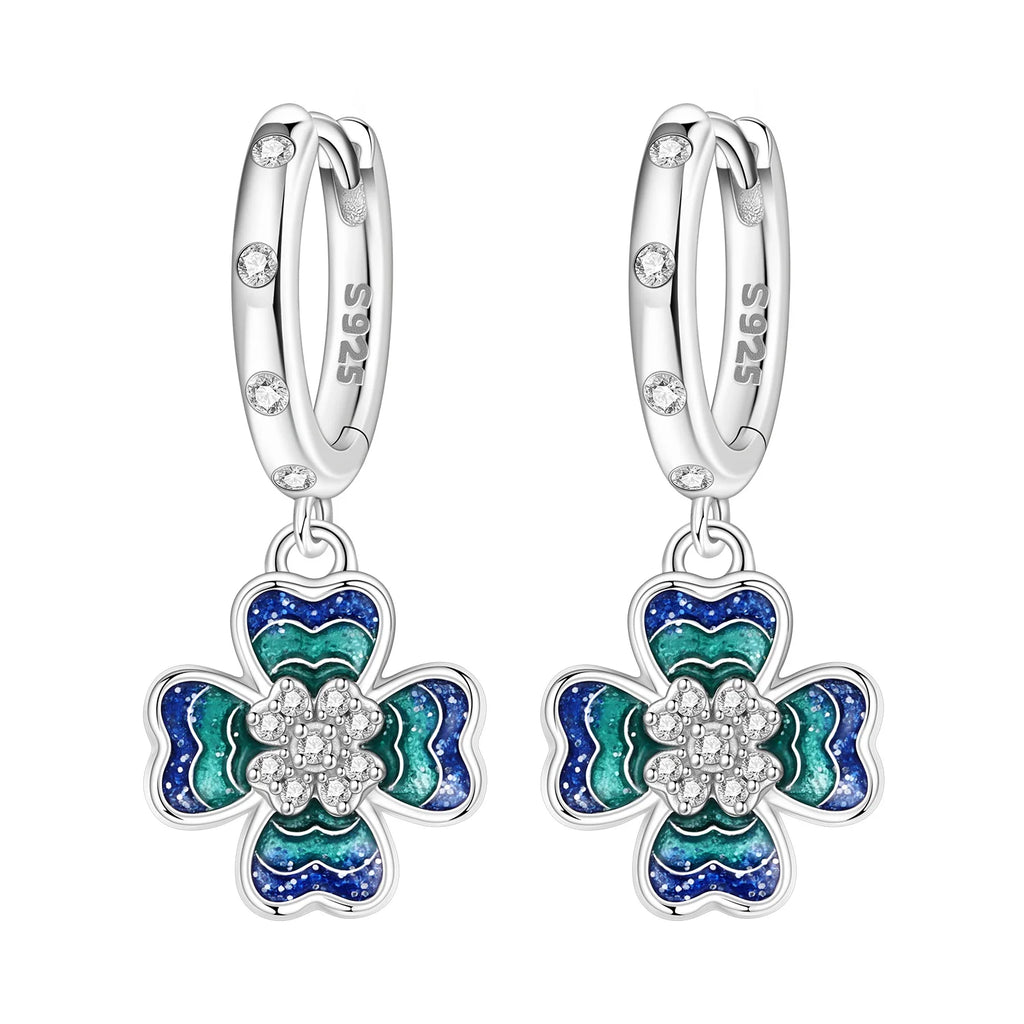 925 Sterling Silver Dreamcatcher Feather Ear Studs Hoop Earrings Jewellery Gift