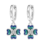 925 Sterling Silver Sparkling Wings Drop Earrings Trendy Anniversary Gift