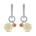 925 Sterling Silver Maple Leaf Drop Earrings Trendy Anniversary Jewellery
