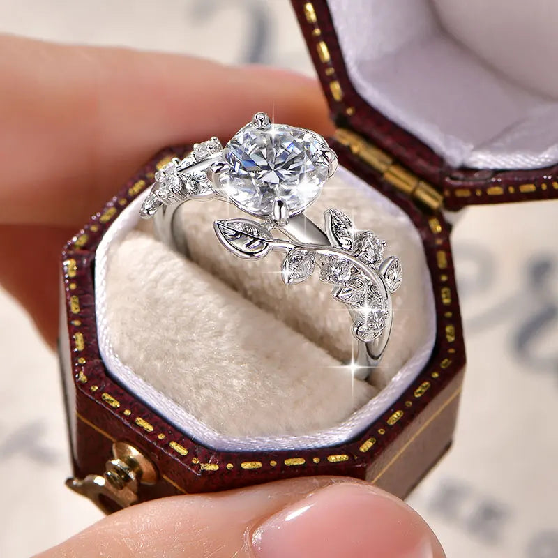 D VVS1 2ct Moissanite Diamond Wedding Band 14K Gold Filled Certified Ring