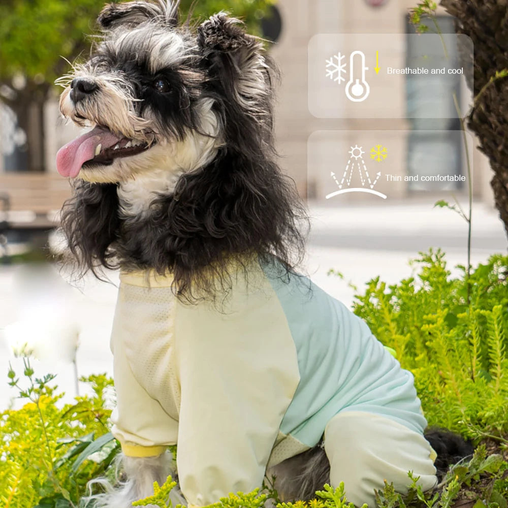 Dog Cooling Vest Summer UV Sun Protection Breathable Mesh Ice Jacket Adjustable