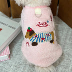 Cozy Cat Vest Indoor Winter Warm Plush Fleece Jacket Puppy Kitten Clothes
