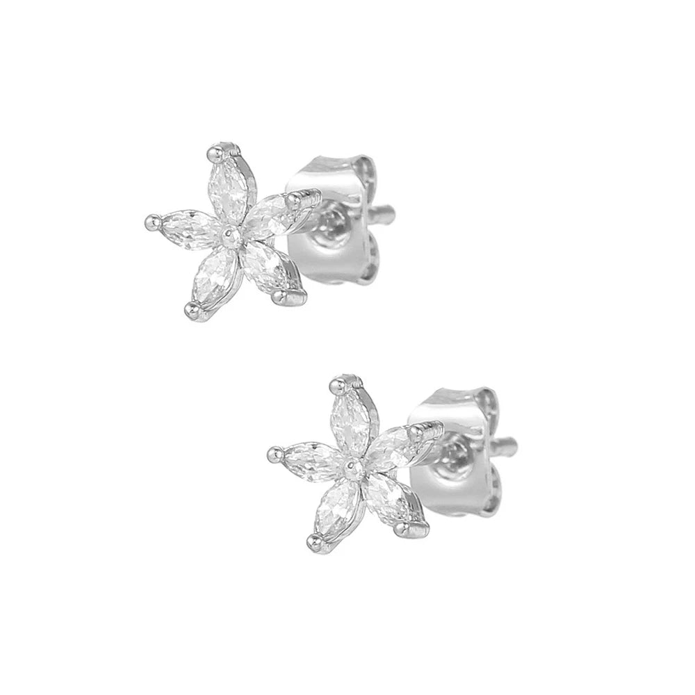 2PCS Gold Colour Star Dangle Earrings Luxury Star Pendientes y2k Jewelry