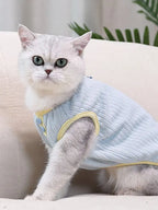 Knitted Cat Vest Warm Thermal Plush Kitty Sweater Fleece Jacket Pullover