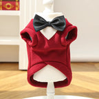 Elegant Pet Tuxedo for Small Dogs Cats Wedding Party Suit with Bow Tie Formal Outfit Dog Clothes Costume