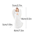 Resin Abstract Angel Figurines Pink White Statue Table Desktop Decoration Accessories