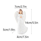 Resin Abstract Angel Figurines Pink White Statue Table Desktop Decoration Accessories