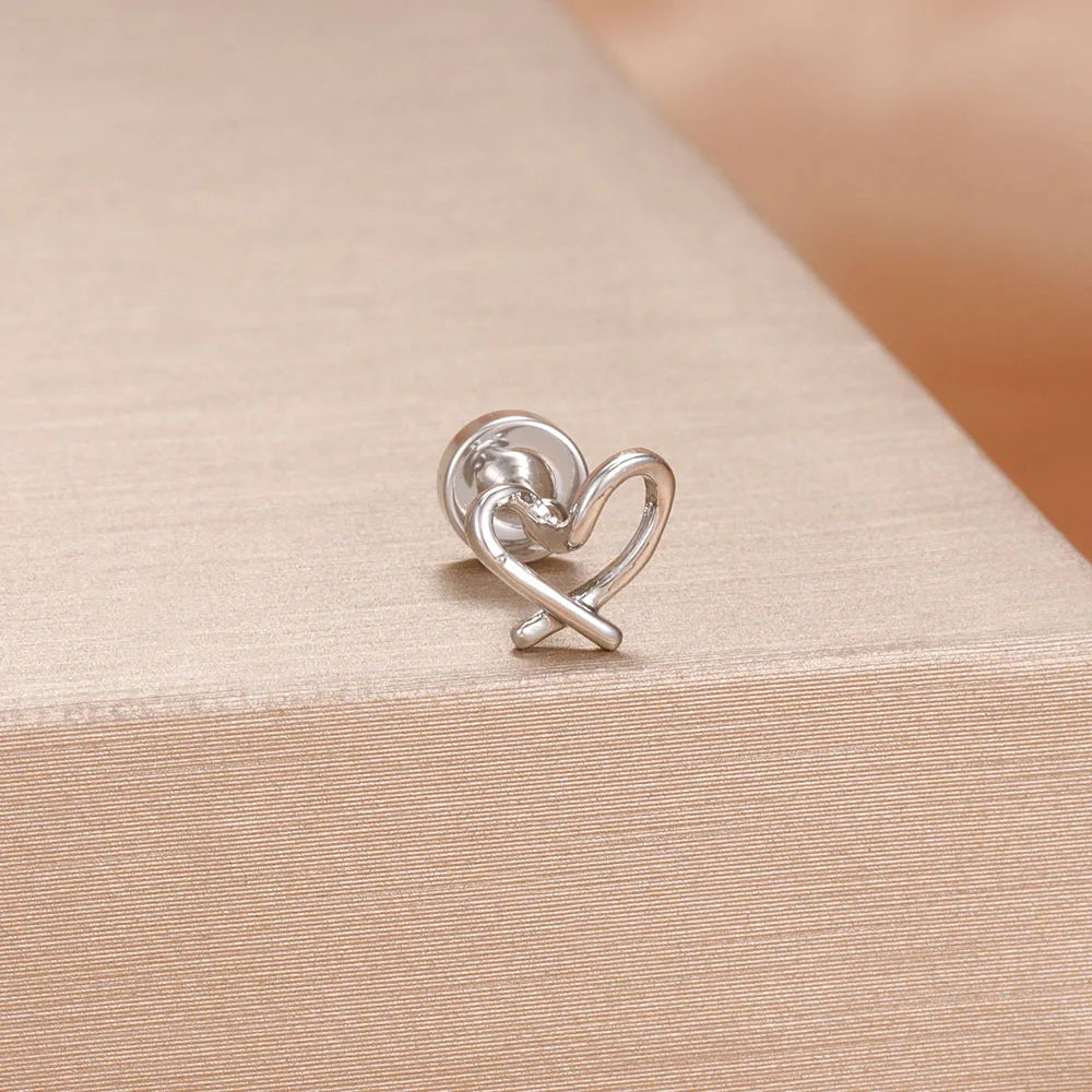 1PC Stainless Steel Star Moon Cartilage Piercing 18K Gold Plated
