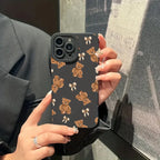 Cute Bow Bear Silicone Case for Xiaomi Mi 15 14T 13T Pro Poco F6 F5