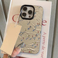 Artistic Skiing Oil Painting Lychee Case for iPhone 17 16 15 14