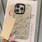 Artistic Skiing Oil Painting Lychee Case for iPhone 17 16 15 14