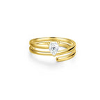 Full Moissanite Diamond Wedding Ring 18K White Gold Plated 925 Silver Band
