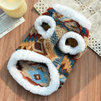 Warm Thickened Fur Dog Coat , Extra Fluffy Warm Puppy Vest for all breeds Dogs, Cute Plush Cat Jacket outfits