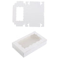 30 Pieces Kraft Bakery Box with Clear Window Cookie Box Bakery Candy Box for Pastry Biscuit Macaron Pie Candy Donuts