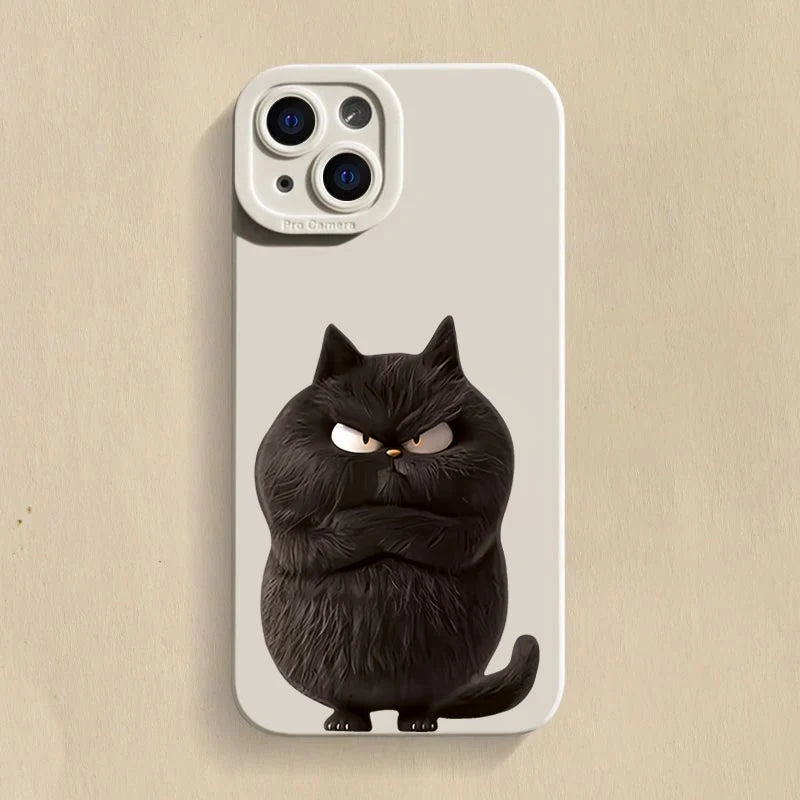 Funny Cool Cat Matte Case for iPhone 17 16 15 14 13 12 11 Pro Max