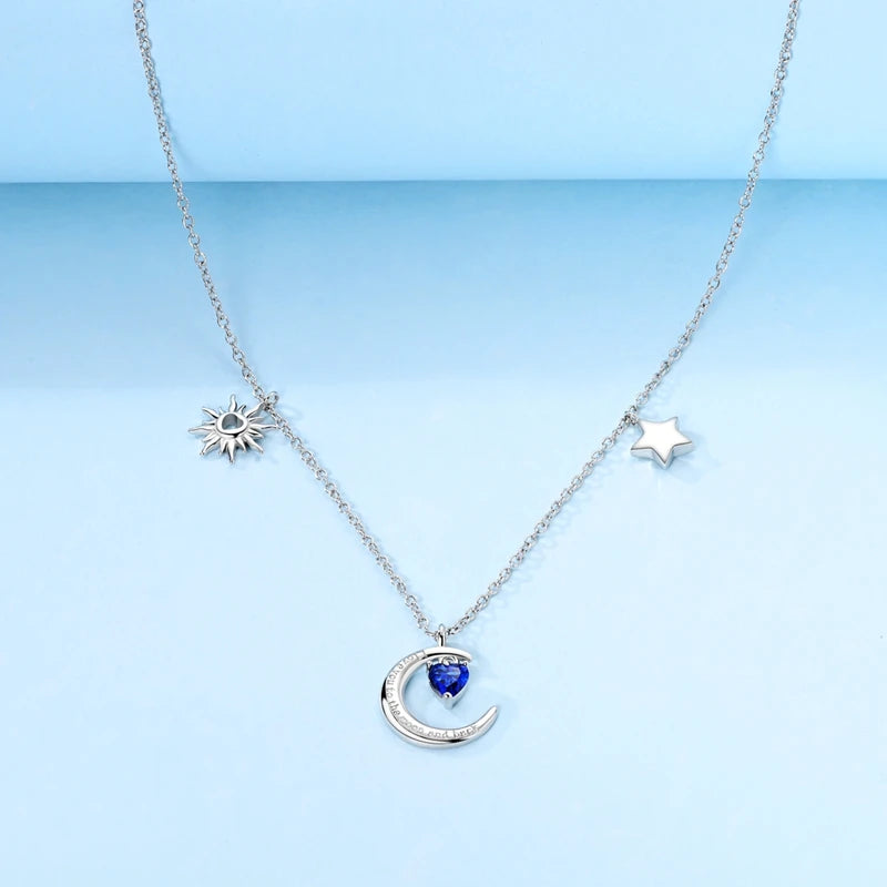 925 Sterling Silver Luminous Firefly Heart Shaped Zircon Pendant Necklace For Women Fashion Anniversary Birthday Jewelry Gifts