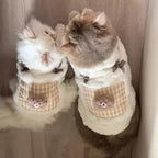 Cozy Plush Pet Vest Warm Fleece Sleeveless Coat Small Dog Cat Indoor Wear