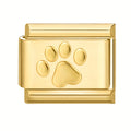 1pc Golden Jewelry Charm - Elegant Heart, Crown, Floral, Cat Paw, Italian Charm Bracelet/ Anklet/Keychain Module - for DIY Jewelry Making, Birthday/Anniversary Gifts - Compatible with Necklace, Bracelet, Anklet, Keychain - No